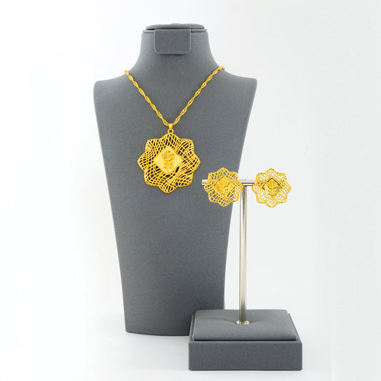 Jewelry set (necklace + earrings)
