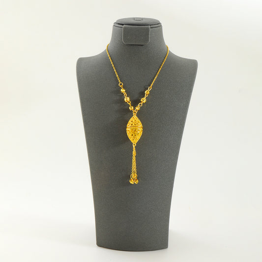 Hollow Tassel Pendant Necklace
