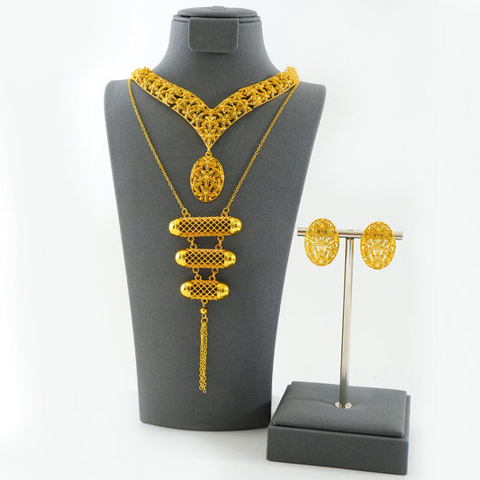 Jewelry set (necklace + earrings)